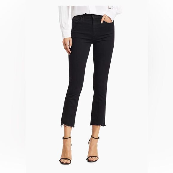 Mother The Insider Mid-Rise Frayed Step-Hem Stretch Crop Not Guilty 26 NWT $228 - Picture 2 of 10